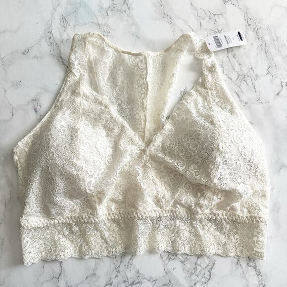 2 Soma Lace Racerback Bralettes Women’s Size XXL white and black NEW - Picture 3 of 10